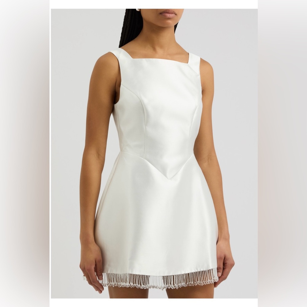 The Ultimate Muse Embellished Trim Mini Dress